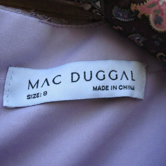 Mac Duggal $798 67493 Womens VINTAGE FLUTTER SLEEVE EVENING GOWN Dress - Picture 13 of 16